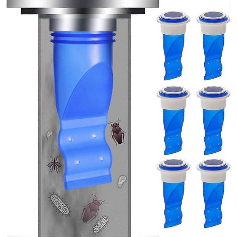 Siphon de sol désodorisant en gel de silice, pour salle de bain et cuisine, résistant aux insectes et aux odeurs, avec dispositif anti-refoulement. (1/5)