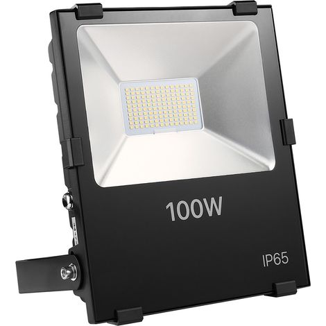 Proyector LED de interior/exterior blanco frío extra plano de 100W (1/3)