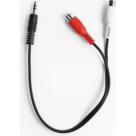 Ekon ECAJACK2RCA05MF cavo audio 0,3 m 3.5mm 2 x RCA Nero