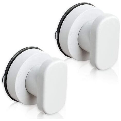 Suction Cup Door Handle 2PCS Suction Cup Pulls Drawer Cabinet Refrigerator Glass Door Portable Mobility Handle Pulls with Strong Suction Cup for Bathroom (1/5)