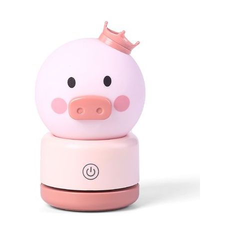 1 lampe de chevet rose, lampe de table LED, mini lampe de bureau, motif animal, taille L (1/5)