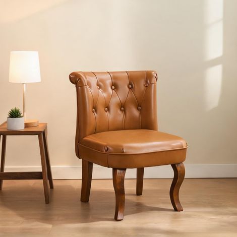 Fauteuil en foam cuir PVC bois 56 x 60 x 72 cm (1/5)