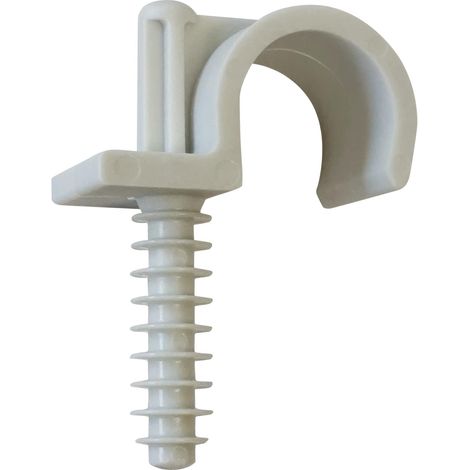 Collier de fixation simple pour tube ou gaine Ø25 mm, lot de 15 (1/3)