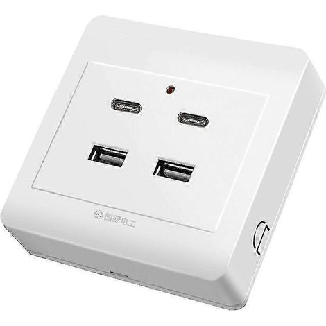 Prise de courant USB Type-C avec ports USB (1/5)