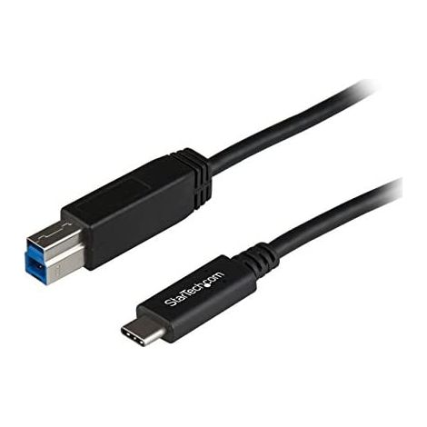 StarTech.com USB31CB1M USB Kabel USB 3.2 Gen 2 (3.1 Gen 2) 1 m USB C USB B Schwarz (1/4)