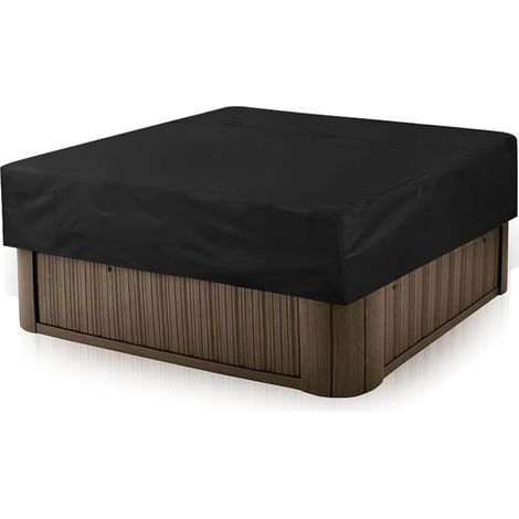 Spa Cover 220 x 220 x 85 cm 210D Oxford Cover for Hot Tub Square Waterproof Anti-UV Windproof Dustproof for Outdoor Garden (1/5)