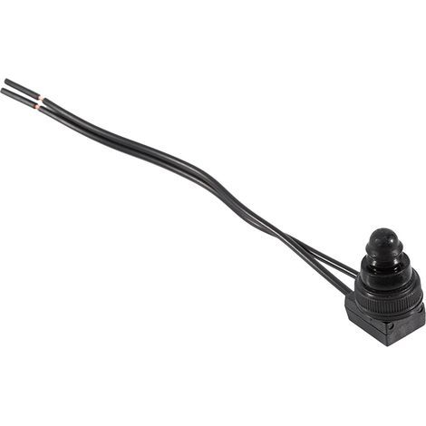 Interrupteur Bouton-Poussoir Étanche 12V avec 4" Fils - 5 Pièces pour Moto et Voiture (1/5)