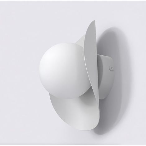 Lampada a parete Fiero in acciaio e vetro