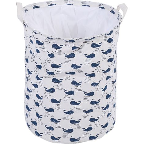 Boîte de rangement verticale pliable pour jouets d'enfants, vêtements, panier à linge, organisateur de rangement pour la maison Whale (1/5)