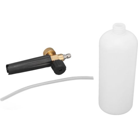 Bouteille de Mousse de Lavage 1L avec Connecteur Rapide G1/4 et Lance en Cuivre pour Nettoyage Extérieur (1/5)