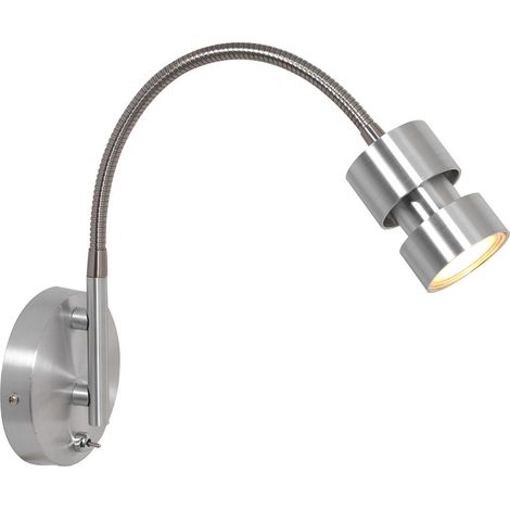 Aplique de pared - acero - Natasja LED - plástico metal - lámpara (1/4)