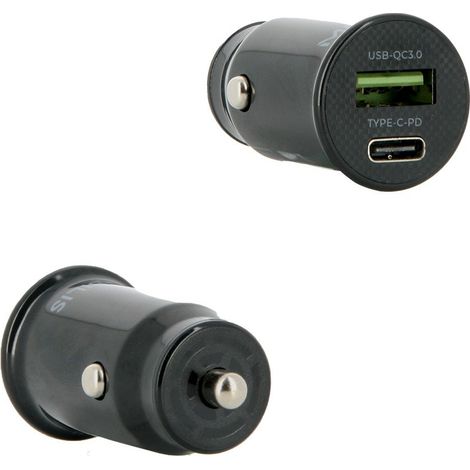 001351 cargador de dispositivo móvil Universal Negro Encendedor de cigarrillos Auto