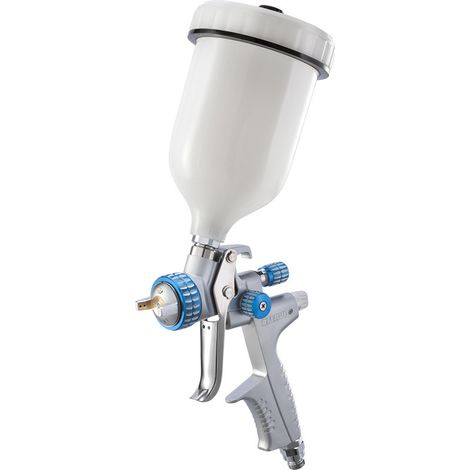 Airbrush-Lackierpistole 13 mm Duse oberer Tank 600 ml Fervi th601a