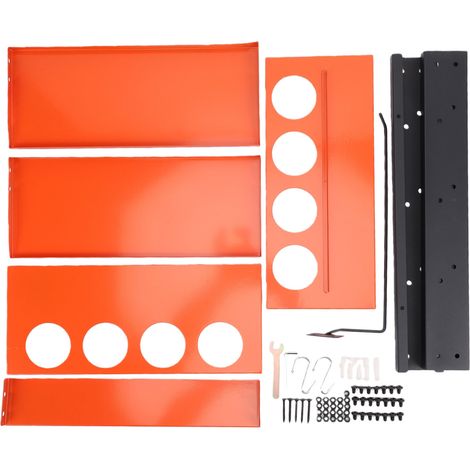 Wandmontierter Sprühflaschenhalter, 8 Fächer, 36 kg Tragkraft, robuster Organizer für Farbdosen (1/5)