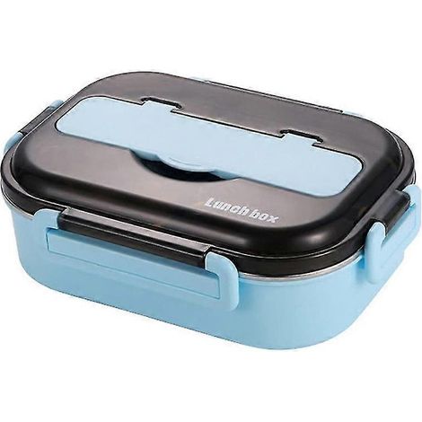 Boîte à lunch Bento pour étudiant, boîte à lunch Bento à isolation thermique, doublure en acier inoxydable de haute qualité, Lun (1/5)
