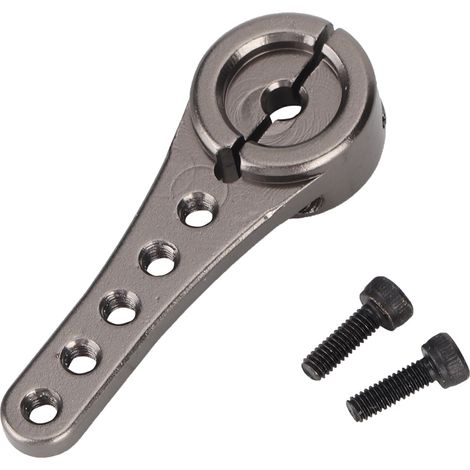 Bras de direction en alliage d'aluminium pour servo 25T, compatible voitures RC 1/10 1/8 1/5 (version titane) (1/5)