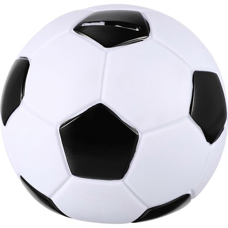 Tirelire en forme de ballon de football pour enfants (garçons et filles) - Décoration pour la maison-15X15X14CM-White (1/3)