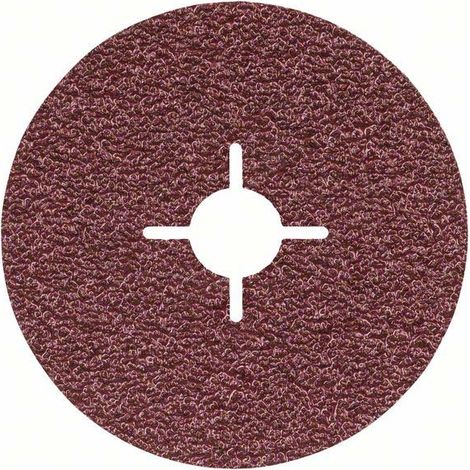 Bosch Fiberschleifscheibe R444 Expert for Metal, Korund, 115 mm, 22,23 mm, 24 - 2608605464 (1/5)