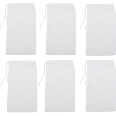 Sac Filtre Soja - Nylon Alimentaire Ultrafin 100 µm - Pour Lait Végétal Jus Yaourt Café - Réutilisable Avec Cordon