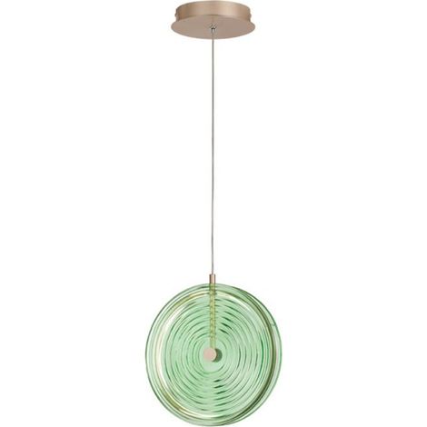 SOSPENSIONE JOKEY PICCOLA VERDE 1 LUCE LED 3000K 838LM 13W D.30CM (1/5)