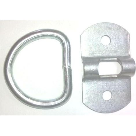FPLUS chapa puente 25x6 + piquete 4x25 , Chapa puente + piqueta en zincado para anclaje en en suelo, utilizado para enganchar toldos.