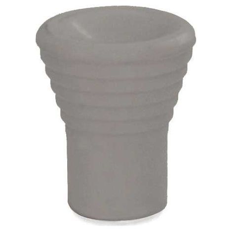CONNEX - POMOLO IN PLASTICA RIGATO 15MMGRIGIO (1/2)