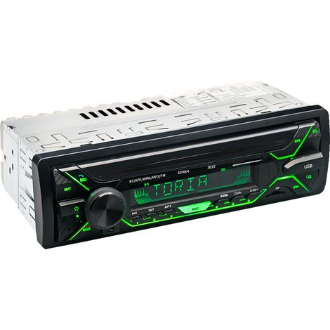 Autoradio Bluetooth - 4 x 60 W - Lecteur MP3 - Entrée USB SD TF AUX - Radio FM AM - Télécommande - Pour Camion et Fourgon - 12 V / 24 V (1/5)