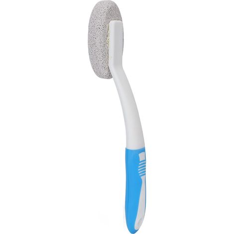 Brosse de Nettoyage en Pierre Ponce avec Poignée Incurvée, pour Taches et Anneaux d'eau Dure, Cuisine, Salle de Bain, Piscine