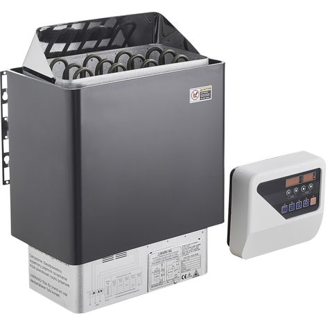 Mophorn Riscaldatore per sauna, elettrico 6KW, 400V 3N, fino a 110℃, timer 3h, per 5-9 m³, uso interno/esterno (1/5)