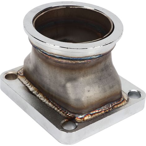 2,5-Zoll-Ventilflansch aus Edelstahl, rostbeständig, langlebig, universell für T4-Turbolader, Krümmeradapter (1/5)