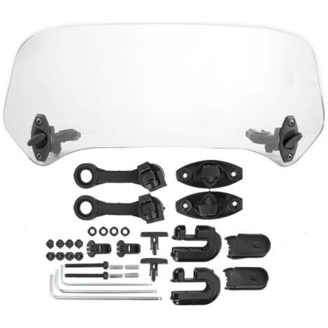 QORVA-Motorcycle universel Modifié pare-brise de pare-brise SPOILER AIR DÉFLECTEUR (1/5)