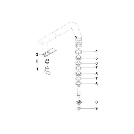 Dornbracht 90282225900-00 Bec de robinet Pièces de rechange