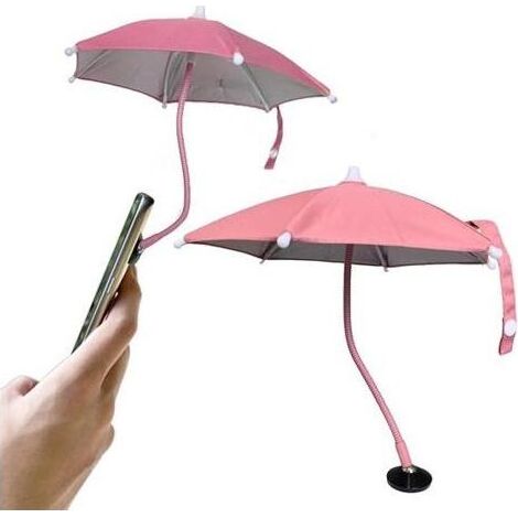 Dermonem Ombrello cellulare con tubo flessibile, regolabile a 360 °, Supporto del telefono mobile magnetico, ombrellone per il cellulare adatto per l'uso in auto (1/5)