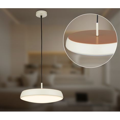 Briloner LED Pendelleuchte Ø35x120 cm Rund 14,5W 1800lm 3000K Warmweiß Warm Grey-Coffee - Hängelampe Esszimmer Küche Wohnzimmer (1/5)