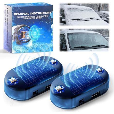 Elektromagnetischer Auto-Entfroster, neuer solarbetriebener elektromagnetischer Auto-Entfroster (2026), störungsfreies Auto-Frostschutzgerät, Mikrowellen-Schneeräumgerät (1/5)
