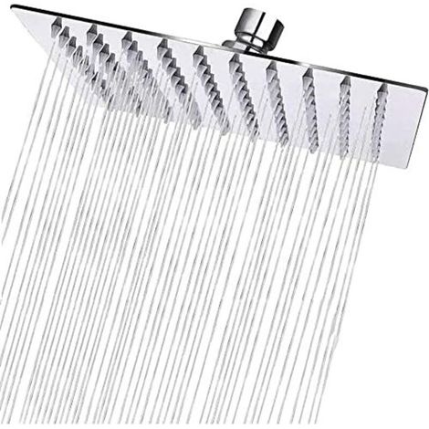 Tete de douche Pluie Carré en Acier Inox 50CM - Haute Pression Pommeau Douche, Économiseur d'Eau, Anti-Calcaire, Rotation 360°, Installation Facile (1/5)