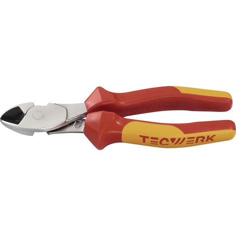 Cortacables de fuerza L.180mm cromado VDE mangos multicomponente TECWERK (1/4)