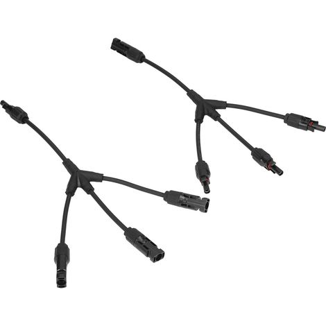 Connecteur en Y 3 vers 1 mâle femelle pour câble panneau solaire parallèle, étanche 30A 1000V DC (1/5)