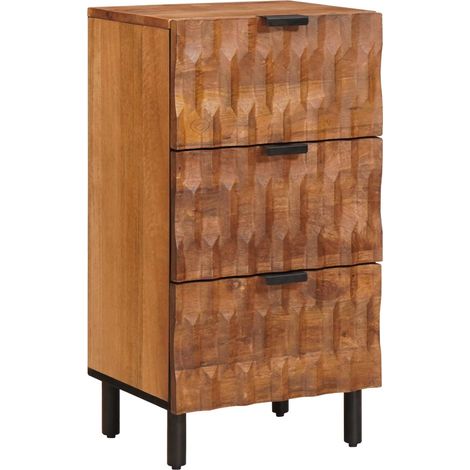 Sideboard mit Speicher Akazienbraune Oberfläche 40 x 33 x 75 cm vidaXL