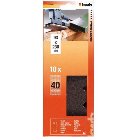 kwb 818204 Schleifmaschinenzubehör 10 Stück(e) Sandpapier