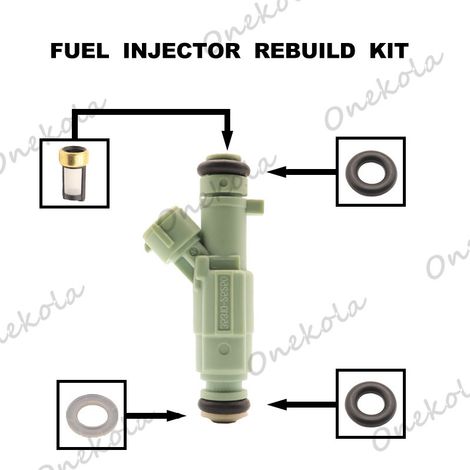 Ersatzteile für Hyundai Sonata und Kia Einspritzdüsen 35310-25250, inklusive O-Ringe und Filter. (1/2)