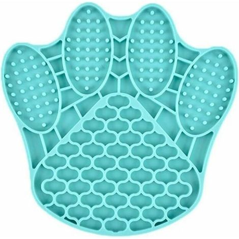 Filiyano-Gamelle anti-gubber en silicone pour chiens et chats – Alimentation lente, Kralle, Bleu (1/5)