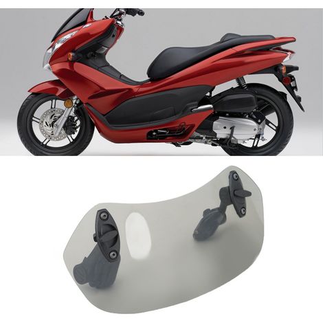 Verstellbarer Windabweiser für Motorräder – Abnehmbares Windschutzscheibenzubehör, Farbe: Beige