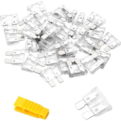 Fusibles automobiles 25 A – Lot de 20 pièces avec extracteur intégré pour voitures, camping-cars, camions et motos
