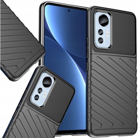 Coque Thunder Case pour Xiaomi 12 Lite, en silicone noir renforcé. (1/5)