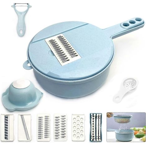 12-in-1 Multifunctional Vegetable Slicer, Professional Kitchen Multifunctional Slicer, Vegetable Slicer, Carrot and Cucumber SlicerExceptional Quality (1/5)