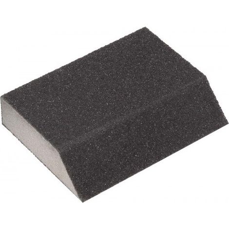Edma – Éponge abrasive angulaire 120x90x25 mm Grain 60 – Spécial angles et coins – 163355 (1/3)