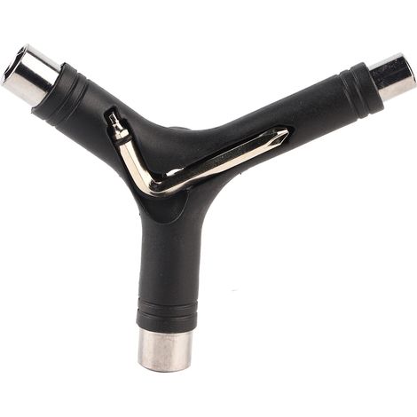 Clé multifonction Y en acier alliage 5 fonctions pour skateboard professionnel noir (1/5)