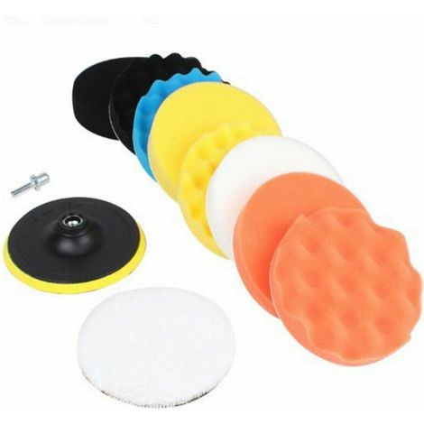 Kit di lucidatura auto Ulisem da 22 pezzi, kit di spugne abrasive, schiuma sigillante per carrozzeria, dischi lucidanti