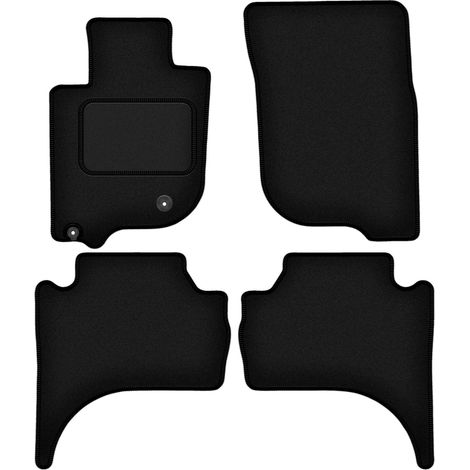 Tappetini auto in velluto nero per: Mitsubishi L200 VI pick-up (2019-) (1/5)